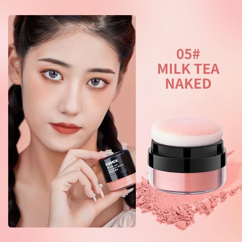 FOMIX Los Poeder Air Cushion Blusher Langhoudend Hoge Pigmentatie Zacht Mistig Mat Gezichtsblozer Natuurlijke Kleuren Voor Wang white