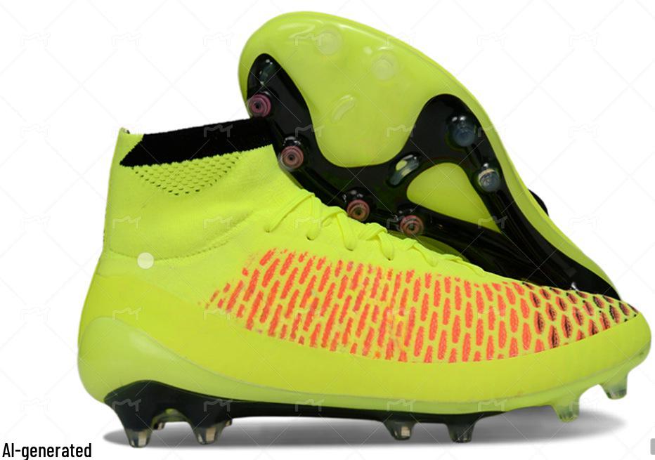Men's Waterproof Football Shoes – Ghost Face Knit FG Cleats (Sizes 39-45) – Free Shipping Available