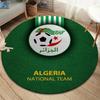 Algeria National Football Team Round Area Rug,Carpet Rug for Living Room Bedroom Sofa Playroom Decor,Non-slip Floor Mat