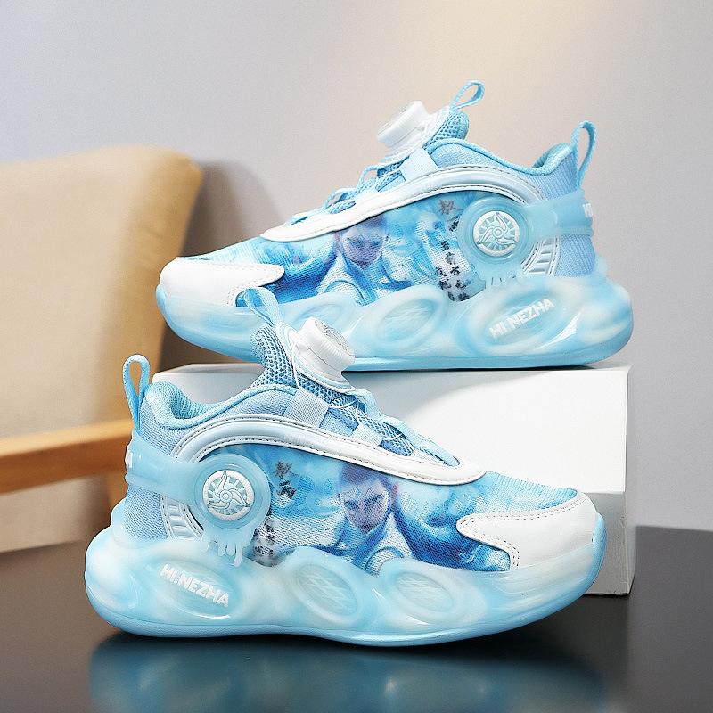 Nezha Boys Shoes 2025 Spring and Autumn Mesh Classmates Boys Sports Shoes Middle and Older Children Running Shoes Children's Sports Shoes