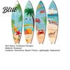 Decorative Wood Surfboard Art Signs Wall Decoration Hanging 4Pcs Wooden Summer Seaside Lightweight Beach Theme Pendant for Bathroom Bedroom