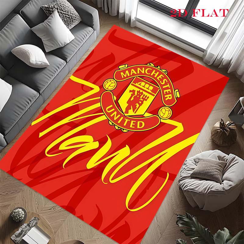 Man Utd Carpet Rug for Living Room Bedroom Home Sofa Decoration,Kids Play Nonslip Floor Mat