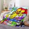 Wow Manga  Print Flannel Blanket, High quality Comfortable for All Seasons, Home Decor, Warmth and Comfort