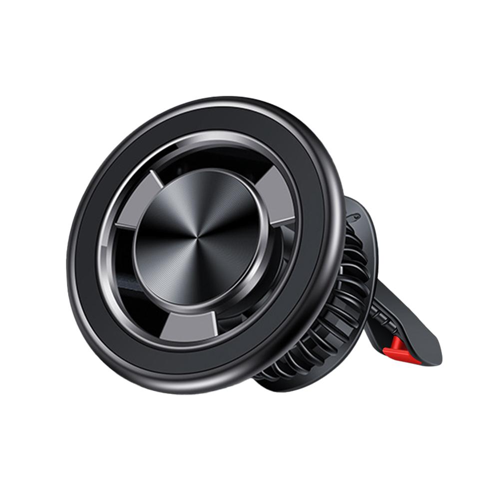 

Защелкивающийся автомобильный держатель для мобильного телефона Многофункциональный держатель для вентиляционного отверстия Круглый магнитный держатель Автомобильные товары для интерьера серый