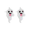 Halloween Ghost Elegant Earrings Striking Glow In The Dark Charming Alloy Ear Studs For Women