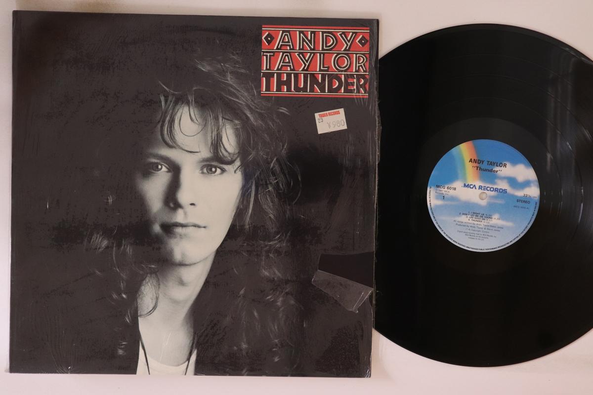 

LP Record ANDY TAYLOR - Thunder MCG6018 MCA 1987 UK Rock Used