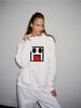 Heavyweight Women's Mid-High Neck Long Sleeve Casual Hoodie for Spring & Autumn
