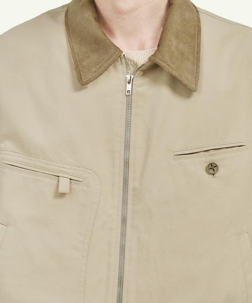 Intempomood Loop Pocket Work Jacket_Sand Beige