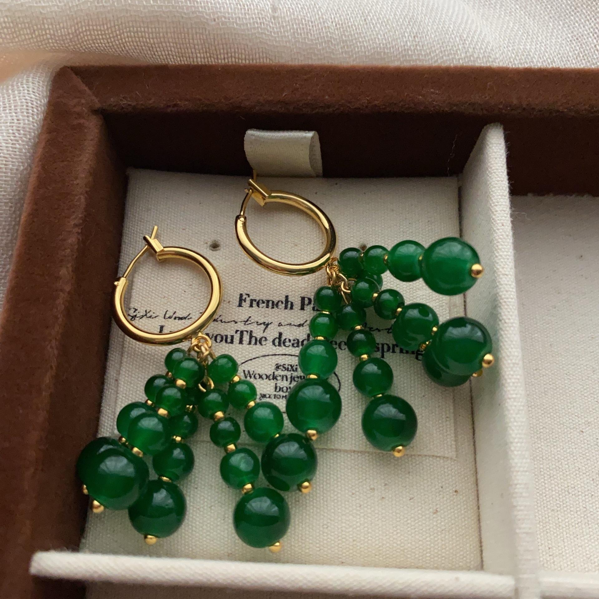 

Classic ring handmade bead string earrings earrings retro elegant noble exquisite design