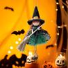Halloween Small Witch Figurine With Skirt Hangable Witch Doll Ornament | Doll With Halloween Hanging Mistletoe Ornament