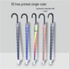 Large Automatic Long-Handled Umbrella with 16 Ribs, Curved Handle, and Waterproof Cover for Sun and Rain.