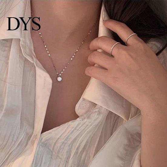 Rhinestone Women Necklace Luxurious High-end Shiny Geometric Neck Chain Female Jewelry Pendant