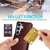 Leather Wallet Case for Samsung Galaxy S23 S24 S25 S26 Ultra Plus A57 A37 A56 A36 A26 A16 A55 Leather Card Holder Cover Stand