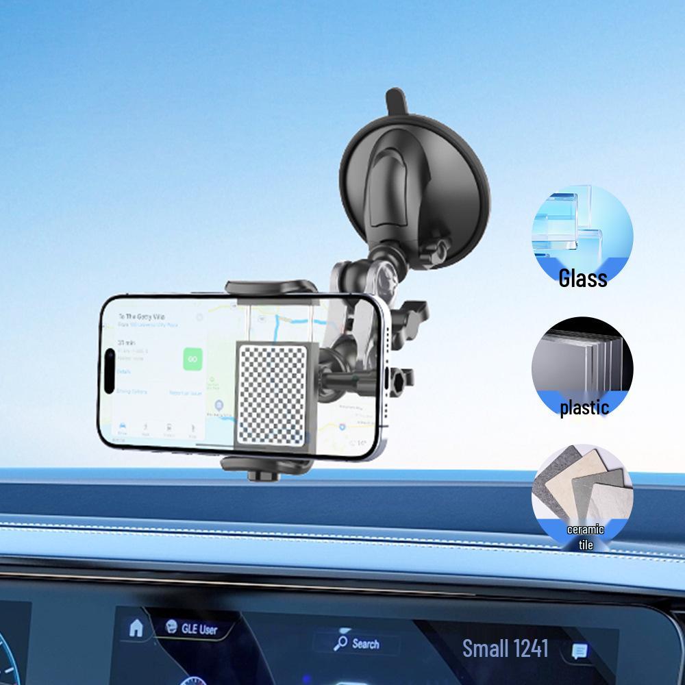 Suction Cup Car Phone Holder for Navigation & Live Streaming