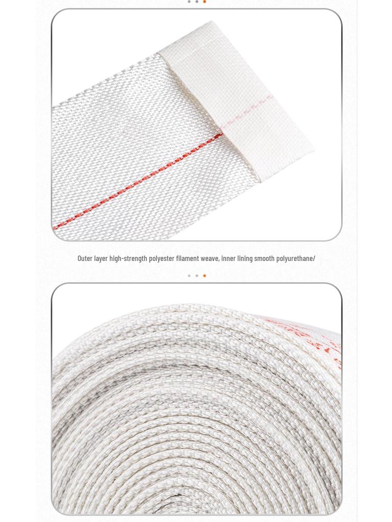 2,5-Zoll Typ 8 Hochdruck-Feuerwehrschlauch, 65 Nationalstandard, Erhältlich in 20/25 Metern, mit Polyurethan-Wasserschlauch, Tasche und Pistolenkupplung