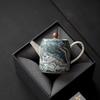 Fangyan Vintage Hand-Painted Blue and White Ceramic Teapot