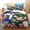 Anime My Hero Academia Zestaw Pościeli Chłopcy Dziewczynki Rozmiar Twin Queen Poszwa na Kołdrę Poszewka na Poduszkę Łóżko Dzieci Dorośli Moda Tekstylia Domowe