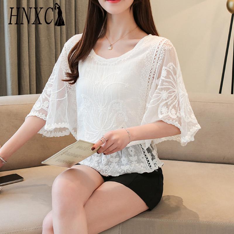 

HNXC Женская Мода Повседневные Однотонные Блузки и Рубашки с V-образным вырезом и принтом S белый