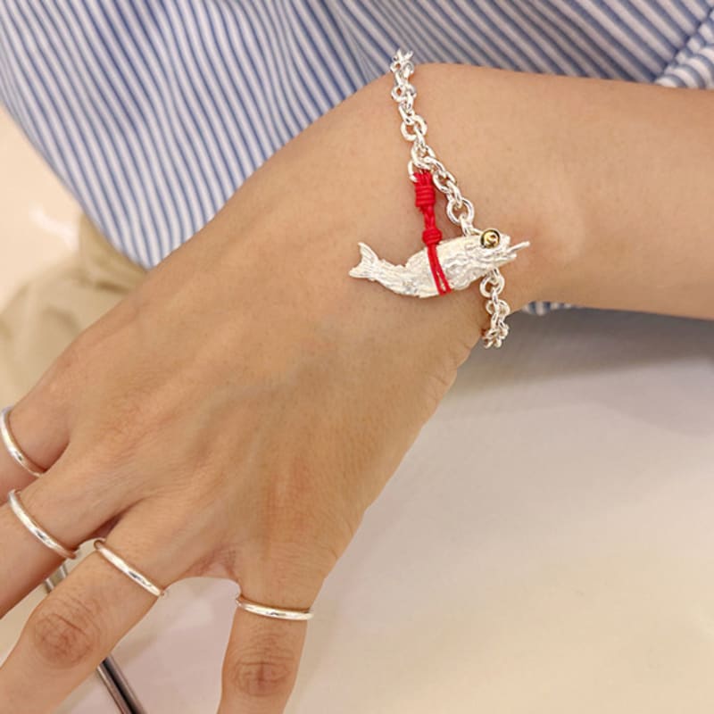

andseeyou Dried pollack bracelet-JB0205 silver