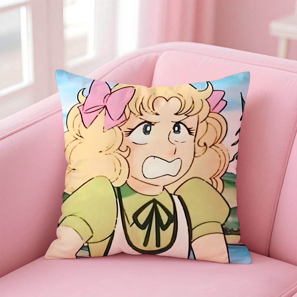 

Cartoon C-Candy C-Candy Cushion Cover Comfortable Reversible Pillow Cover Ideal for Car Sofa Bedroom & Beyond 12x12Inch