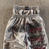 European and American loose retro heavy industry letter-printed casual pants double waist high street fashion wide-leg pants hip-hop