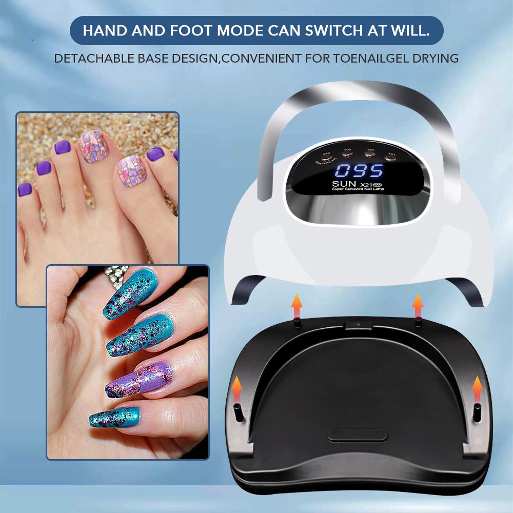 Professional UV LED Nail Lamp for Nails Gel Polish Foot Curing Lamps Large Touch Screen UV Nail Dryer Light with 72 LEDs