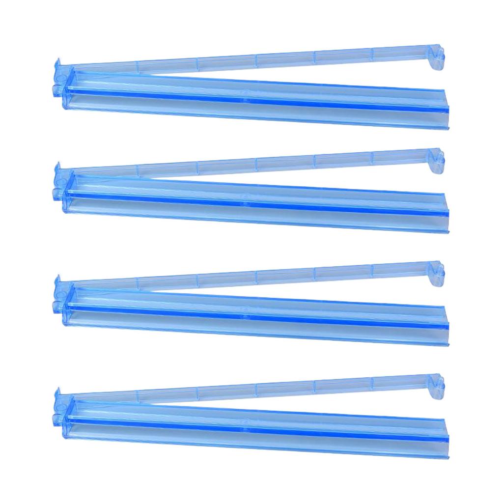 4pcs Transparent Acrylic American Mahjong Racks Pushers Set Western Mahjong Accessories Mah Jong