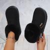 Snow Boots 2025 New Warm and Fashionable Short-cut Fleece Thickened Buckle Snow Boots for Women