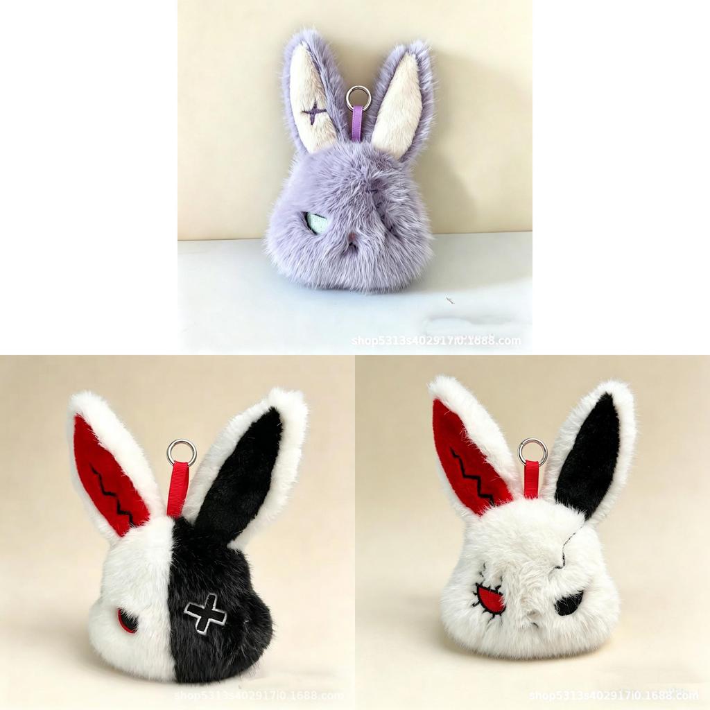 Halloween Rabbit Plush Keychain With Rebirth Theme For Easter Decor And Gift Ideas