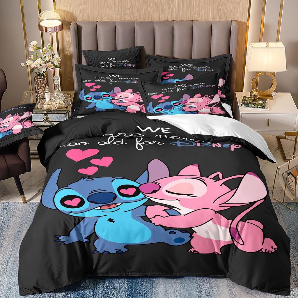 Digital Printing Three-Piece Cute Cartoon Quilt Cover 3D Bed Kit