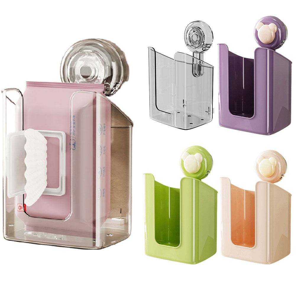 1PC Stable Suction Cup Toilet Paper Holder Removable Tissue Rack Waterproof Wall Wipe Holder Mo W1Y4