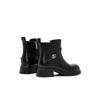 Elle Chunky Heel Martin Boots Genuine Leather Round Toe Elegant Short Boots Women boots EX254AE010