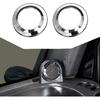 A-Pillar Speaker Cover Bezel Trim Interior Accessories for 2007-2014 Jeep Wrangler JK JKU (Chrome)