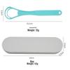Zhou Stainless Steel Tongue Scraper & Cleaner - Reduce Bad Breath, Wash & Scrape Tongue.