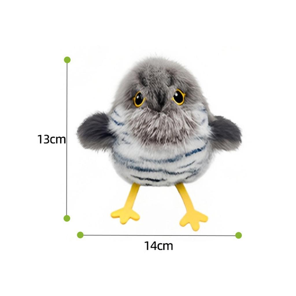Flapping Bird Cat Toy Automatic Flapping Wings Chirping Cat Toy Flapping Bird Activated Kitten Toy for Cats Kittens Pet Indoor