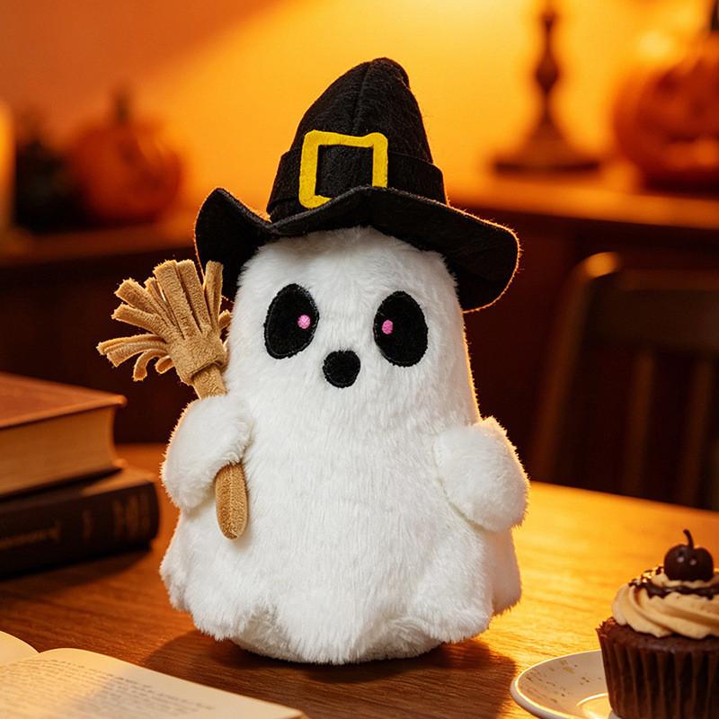 Halloween Geist Kürbis Plüschtier für festliche Dekoration und Süßes oder Saures