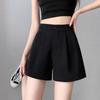 Official Women's British Style Summer Elastic Wide-Leg Casual Shorts - 260g