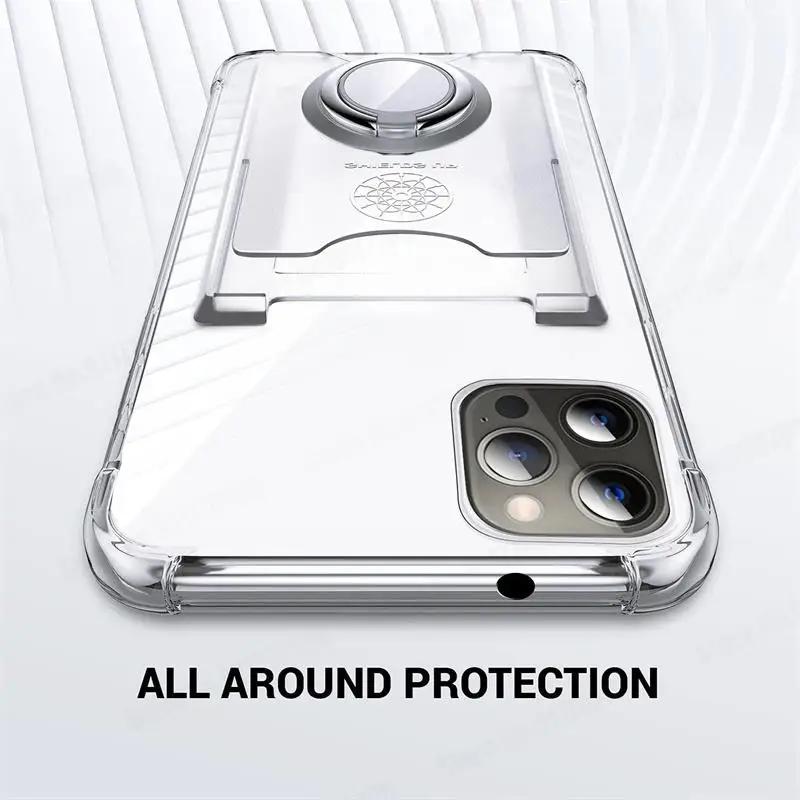 Geldbörse Kartenschlitz Transparente Handyhülle Für Redmi Note 15 Pro Plus Ringständer Halter Weiche Silikonhülle Für Redmi Note 14 13 4G