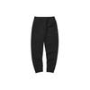 Stroll Series Solid Color Mid-Rise Soft Comfortable Cuffed Knit Joggers Women Bottoms Carbon-Black L124W026-0018