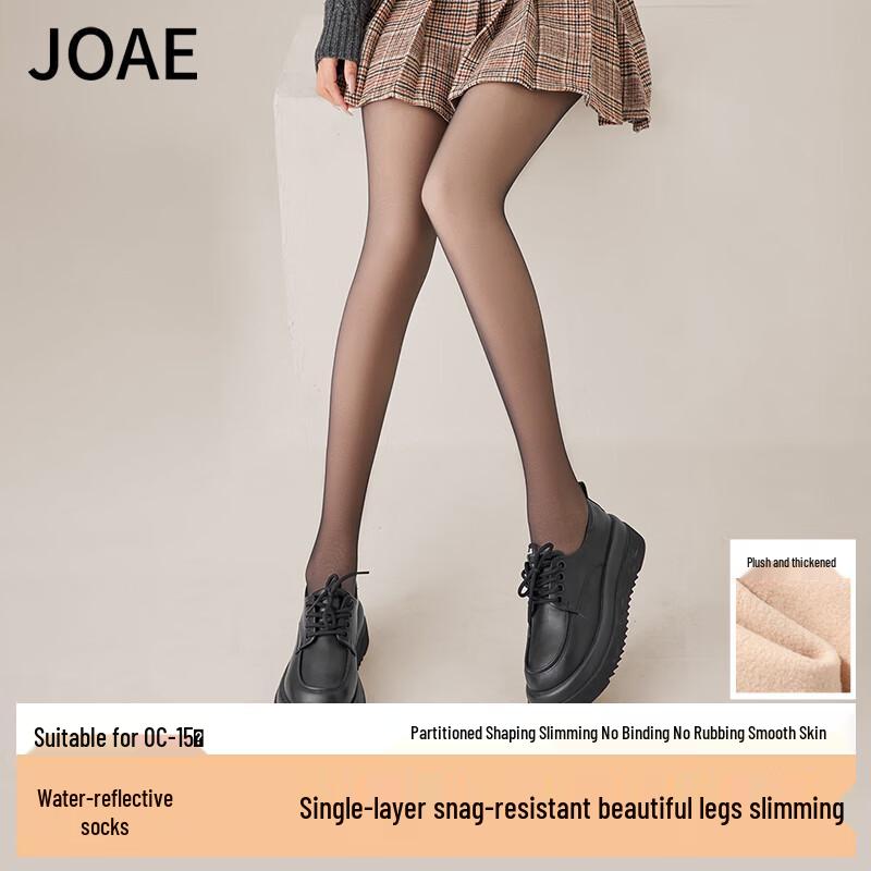 

JOAE Полупрозрачные черные колготки с флисовой подкладкой One Size