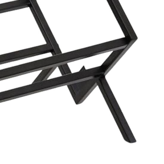 Vinyl Record Storage Rack Heavy Duty Metal Home Office Multi-purpose Matte Black Book Magazines Files Albums Vinyl Record Holder Organizer Stand