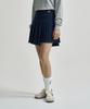 SERGIO TACCHINI W Tr Asymmetrical Pleated Skirt (Navy)