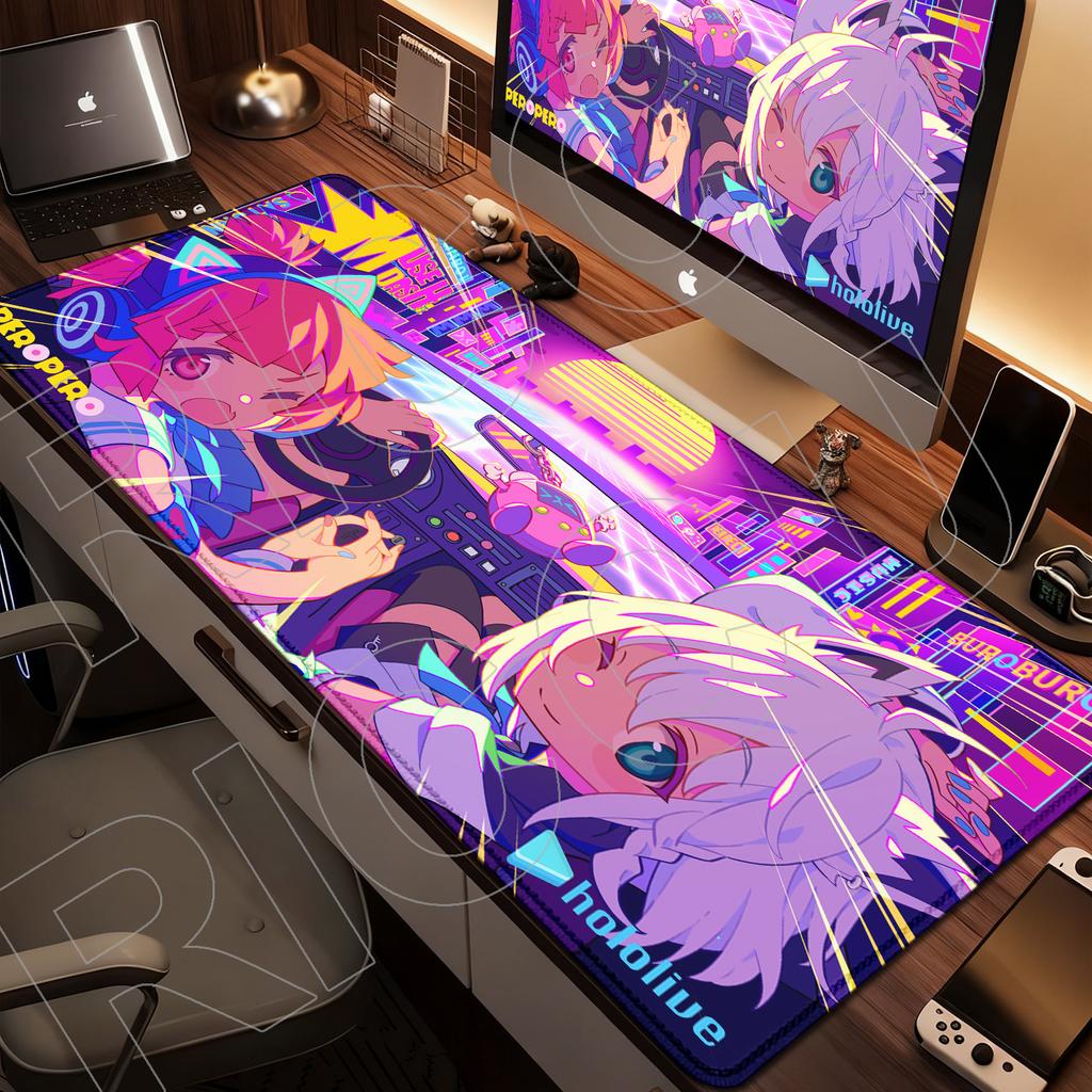 XXL HD-Druck Muse Dash Anime-Mädchen Mauspads Teppich Natürlicher Gummi Gaming 900x400mm Mauspads PC-Zubehör Schutz Schreibtischmatte