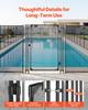 Pool Fence Gate, 1.2 X 0.75 M Inground Swimming Pool Fences Gate, Outdoor Security Fencing Door Kit with Metal Latch, 352 Gsm Teslin PVC Mesh, Round