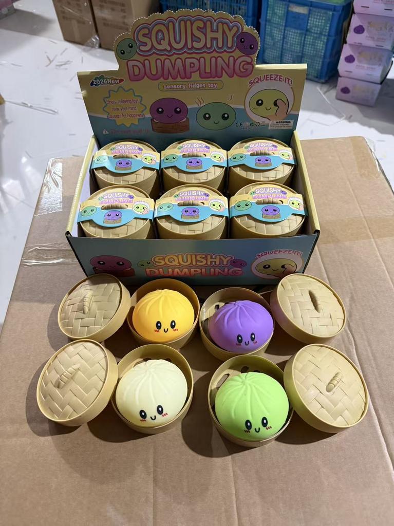 Kinder Kinder Weiche Maltose Knödel Squishy: Transparenter bunter Quetschball, ASMR Stressabbauball, Sensorisches Fidget-Spielzeug für Erwachsene