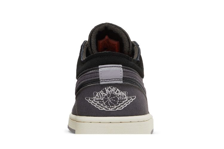 Men's Sneakers Nike Jordan 1 Low Craft Inside Out Black Black/Grey-Orange