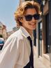 1Pc Men's Fashion Square Sunglasses Retro Casual Fashion Item Sunglasses Classic Driving Glasses Suitable for Outdoor Use