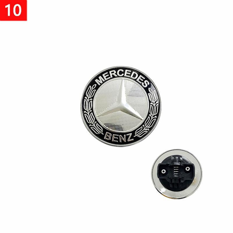 1pcs 56mm Car Aluminum Hood Emblem Front Badge Modification Accessories for Mercedes Benz C-Class E-Class W204 W205 W213 W214 JGE6