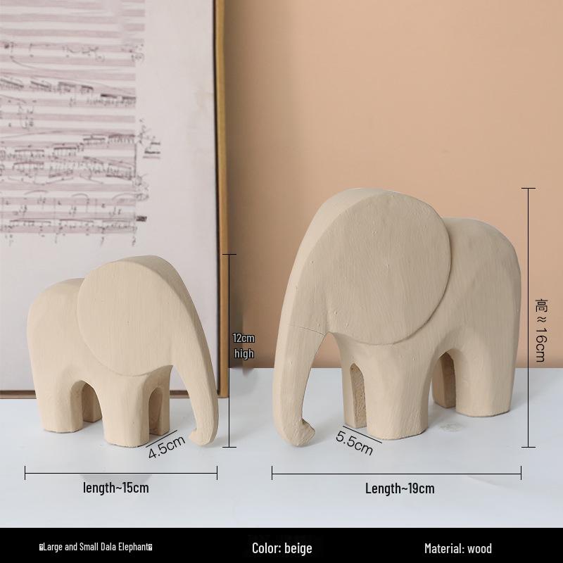 Adorno de Caballo de Madera Estilo Nórdico Morandi para Decoración de Hogar, Oficina o Sala de Estar
