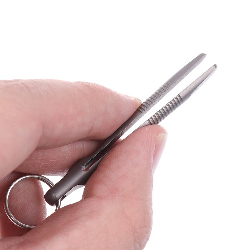 Mini Titan Pinzette Tc4 Titanlegierung Clip Tragbare Pinzette Kneifzange Edc Outdoor Werkzeug Taschen Wartungswerkzeug